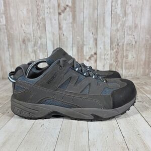 WORX Men's Gray Steel Toe Work Shoes Slip Resistant Sz 9.5W